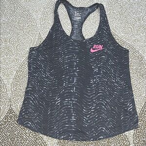 Nike Women's Gray Dri-FIT Running Tank Top